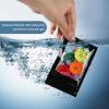 120 PCS Smell Proof Mylar Bags Resealable Holographic Packaging Pouch with Clear Window for Food Eyelash Jewelry Candy Electronics Storage, 4 Sizes (Black) (BLACK) view 4