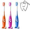 6 Set Happy Smiley Toothbrush Set Suction Cup Stand Soft Bristles Kids Oral Care view 1