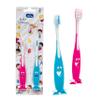 6 Set Happy Smiley Toothbrush Set Suction Cup Stand Soft Bristles Kids Oral Care view 2