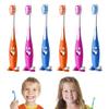 6 Set Happy Smiley Toothbrush Set Suction Cup Stand Soft Bristles Kids Oral Care view 3