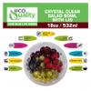 18oz Crystal Clear Disposable Salad Bowls with Lids - Clear Plastic Disposable Salad Containers for Lunch To-Go, Salads, Fruits, Airtight, Leak Proof, Fresh, Meal Prep | Rose Bowl Container (50) view 2