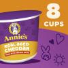 Annie's Real Aged Cheddar with Organic Pasta, Macaroni and Cheese Microwavable Cups, Made with Real Cheese, 8 Ct, 16.08 oz view 4