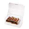Bey-Berk Personalized Clear Acrylic 60-Cigar Humidor Box with Magnetic Closure, Custom Monogrammed Display Case
