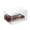 Bey-Berk Drake Clear Acrylic 60-Cigar Humidor Box with Magnetic Closure, Modern Display Case view 2