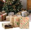 Ogrmar 24 PCS Christmas Gift Bags Kraft Holiday Wrapping Paper Bags with Christmas Prints for Holiday Party Favors Xmas Gift Box Packaging view 3