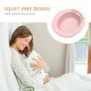 Portable 1Pc Sitz Bath Postpartum Care Wash Basin Sitz Bath Squat Basin for Elderly Pregnant Women Men Kit view 2