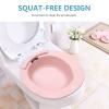 Portable 1Pc Sitz Bath Postpartum Care Wash Basin Sitz Bath Squat Basin for Elderly Pregnant Women Men Kit view 3