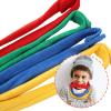 4 Pieces Chew Necklaces for Sensory Kids, Teething Chewy Cloth Necklaces Fabric Soft and Absorbent Alternative to Chewing Clothing for Boys Girls, Reusable, Washable view 4
