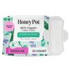 The Honey Pot Company - Herbal Sanitary Pads for Women - Regular Flow w/Wings - Infused w/Essential Oils for Cooling Effect & Organic Cotton Cover - Feminine Care - 20 ct view 1