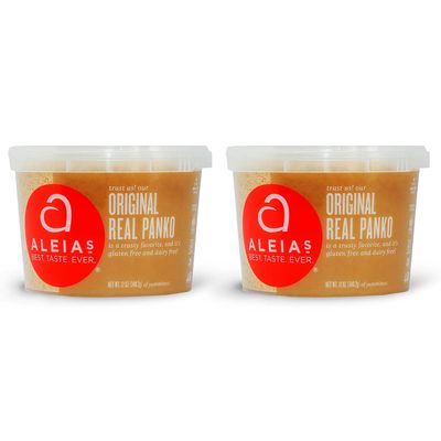 ALEIA'S BEST. TASTE. EVER. Panko Original - 12 oz / 2 Pack - Authentic Taste, Crunchy Breading for Gluten Free Recipes, Certified Gluten Free, Non-GMO, Dairy Free, Low Sodium, Kosher