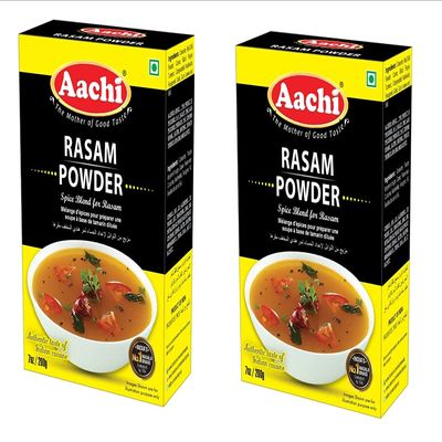 Aachi Rasam Powder 200 GMS -TWIN PACK - PACK OF 2 ( 200 GMS X 2 )