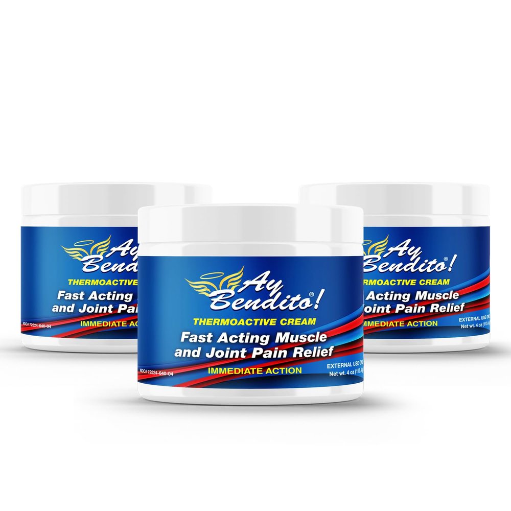 Ay Bendito Thermoactive Cream for Faster Pain Relief on Joints and Muscle Function - 4oz Jar (3)