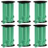 PMU 6 Pcs Curling Ribbon Emerald Green -Crimped Texture Curling Ribbons for Gift Box Wrapping, Florist Flowers, Birthday Party Decorations, Festival Art Craft &Christmas Dcor - 3/8 Inch X 250 Yards view 1