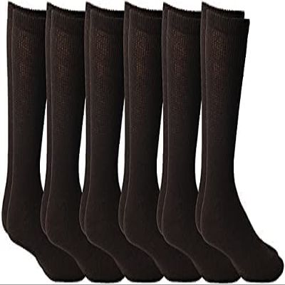 Yacht & Smith 6 Pairs Of Mens Diabetic Neuropathy Edema Socks, Cotton Crew, Ankle Medical Sock, Size 10-13