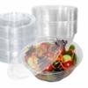 [150 Pack] 32oz Salad Bowls To-Go with Lids - Crystal Clear Plastic Disposable Salad Containers | Airtight, Lunch, Salads, Parfait, Fruits, Leak Proof, Airtight, Fresh, Meal Prep | Rose Bowl Container view 1