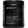 ONNIT Alpha Brain Black Label Capsules, IGEN Non-GMO Tested Citicoline Brain Supplement for Concentration and Memory, Lions Mane, Lutemax Lutein, L Theanine and Mucuna Pruriens, 80 Count view 1