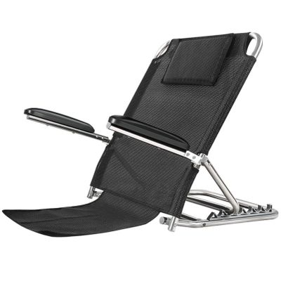 JHome-Barstools Adjustable Padded 6-Position Adjustable Back Rest Bed Support Foldable Elderly Disability Nursing Backrest Fabric Bed Back Rest for for Elderly Nursing Lounge Camping for Bed
