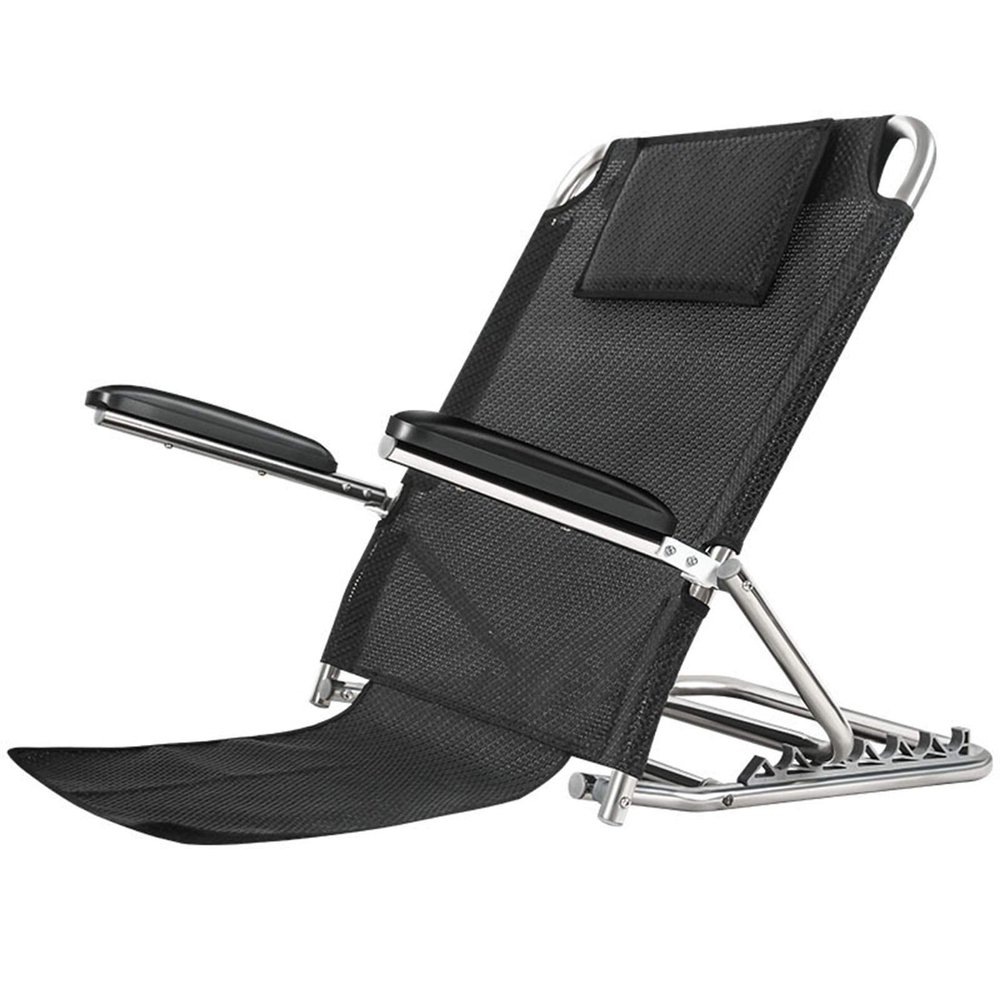 JHome-Barstools Adjustable Padded 6-Position Adjustable Back Rest Bed Support Foldable Elderly Disability Nursing Backrest Fabric Bed Back Rest for for Elderly Nursing Lounge Camping for Bed