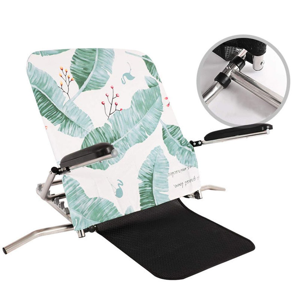 JHome-Barstools Adjustable Padded Fabric Bed Back Rest Elderly Disability Nursing Backrest 6-Position Adjustable with Small Pillow for Beach Travel Lounge Camping for Bed