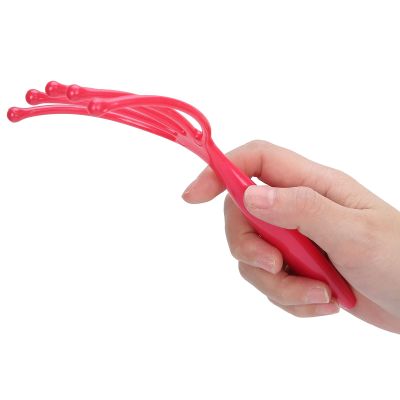 Agatige Head Massager Claw, Plastic Handheld Scalp Massager Hair Growth Head Scratcher Stress Relief Deep Relaxation for Home SPA Office Travel Use (1PCS)