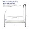 step2bed XL - Bedside Step Stool Bed Climbing Aid for Elderly & Handicapped  LED Light Guided Rails  Adjustable Height, Portable Fall Prevention Aid  Stainless Steel  800 lb Capacity view 2