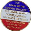 10 Year AA Medallion Reflex Red White Blue Patriotic Gold Plated Color Chip Stars view 4