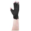 OTC Resting Splint Glove, 5 Finger Semi-Rigid Splints, Open Tips, Black, Left Hand, Medium view 1
