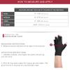 OTC Resting Splint Glove, 5 Finger Semi-Rigid Splints, Open Tips, Black, Left Hand, Medium view 2