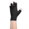 OTC Resting Splint Glove, 5 Finger Semi-Rigid Splints, Open Tips, Black, Left Hand, Medium view 4