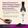 BioNatal Ethiopian Black Seed Oil  Cold Pressed Nigella Sativa Producing Black Cumin Seed Oil, Unrefined & Non-Filtered, High TQ Up to 4.64%  Supports Immune System, Digestion & Joints 16oz Glass view 3