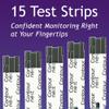 Contour Next Blood Glucose Test Strips for Diabetes  15 Ct (1 Pack)  Accurate, No Coding, Second-Chance Sampling, Easy Blood Sugar Testing Strips On the Go, Works with All Contour Next Meters view 2