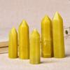1PC Natural Crystal Point Lemon Jade Stone Obelisk Yellow Quartz Tower Ornament for Home Decor Energy Stone Pyramid Gift-Lemon Jade_70-80mm view 2