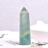 1PC Natural Crystal Column Quartz Rock Mineral Specimen Crystal Point Quartz Rainbow Wand Home DecorEnergy Stone-Light Green_60-70mm view 1