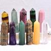 1PC Natural Crystal Column Quartz Rock Mineral Specimen Crystal Point Quartz Rainbow Wand Home DecorEnergy Stone-Light Green_60-70mm view 2