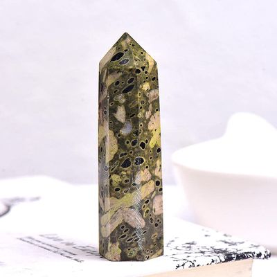 1PC Natural Crystal Column Quartz Rock Mineral Specimen Crystal Point Quartz Rainbow Wand Home DecorEnergy Stone-Stripes Stone_60-70mm