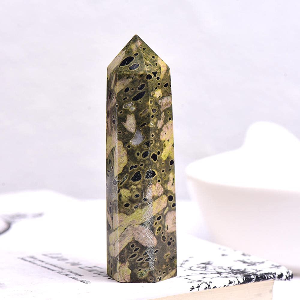 1PC Natural Crystal Column Quartz Rock Mineral Specimen Crystal Point Quartz Rainbow Wand Home DecorEnergy Stone-Stripes Stone_60-70mm