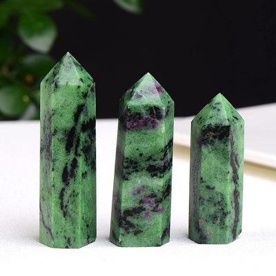 Natural Stones Point Wand Stone Hexagonal Prisms Obelisk Wand Treatment Stone Energy Ore Mineral Crafts Home Decor Gift-morganite_60-70mm