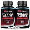 (2 Pack) XL Real Muscle Gainer Advanced Men's Heath Formula 60 Capsules view 1