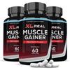 (3 Pack) XL Real Muscle Gainer Advanced Men's Heath Formula 60 Capsules view 1