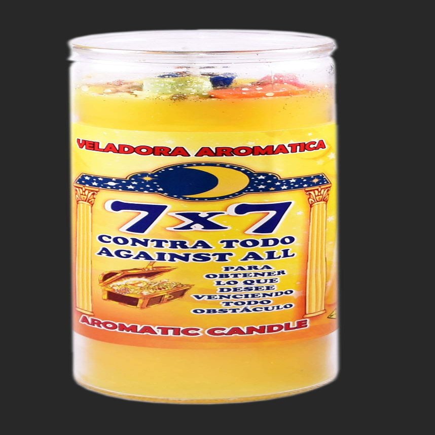 12 Pieces Candle Cocktail Aromatic Vela Against All 7 X 7-CONTRO TODO
