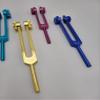 YANTRA, 8 Weighted Chakra Color Coded Therapeutic and Soul Healing Tuning Forks in Velvet Storage Pouch Mallet view 3