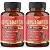 2 Packs - 60 Capsules Ashwagandha Capsules - High Concentrated - 5in1 Formula Ashwagandha, Turmeric, Rhodiola Rosea, Ginger, Black Pepper - 4 Month Supply view 1