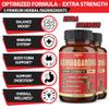 2 Packs - 60 Capsules Ashwagandha Capsules - High Concentrated - 5in1 Formula Ashwagandha, Turmeric, Rhodiola Rosea, Ginger, Black Pepper - 4 Month Supply view 3