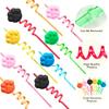 24 Paw Print Drinking Straws with 2 PCS Patrol Straws Cleaning Brush for Pet Dog Puppy Pals Cat Birthday Party Supplies Decorations Favors view 4