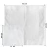 200 Count Napkins 2 Ply Plain White Beverage Napkins Disposable Four Fold Cocktails Paper Napkins 4.9" X 4.9" folded for Party and Every Day Use view 4