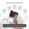 ASTRA VENA 3D Sleep Mask for Kids, Light Block Sleeping Blindfold Memory Foam Contoured Eye Mask for Sleep, Adjustable Strap Eye Cover and Travel Sleep Mask for Boys Girls, Light Blue view 4