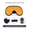 ASTRA VENA 3D Sleep Mask for Kids, Light Block Sleeping Blindfold Memory Foam Contoured Eye Mask for Sleep, Adjustable Strap Eye Cover and Travel Sleep Mask for Boys Girls, Orange view 3