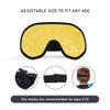 ASTRA VENA 3D Sleep Mask for Kids, Light Block Sleeping Blindfold Memory Foam Contoured Eye Mask for Sleep, Adjustable Strap Eye Cover and Travel Sleep Mask for Boys Girls, Yellow view 3