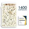 Bulk Buy Digestion Aid - 1400 Count Blend of Digestive Enzymes and Key Probiotic Strains in a Clear Square Grip Jar view 2