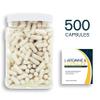 Bulk Buy NOX Blend - 500 Capsules of L-Arginine & L-Citrulline in a Clear Square Grip Jar view 2